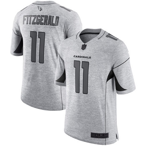 Arizona Cardinals Limited Gray Men Larry Fitzgerald Jersey NFL Football #11 Gridiron II->youth nfl jersey->Youth Jersey